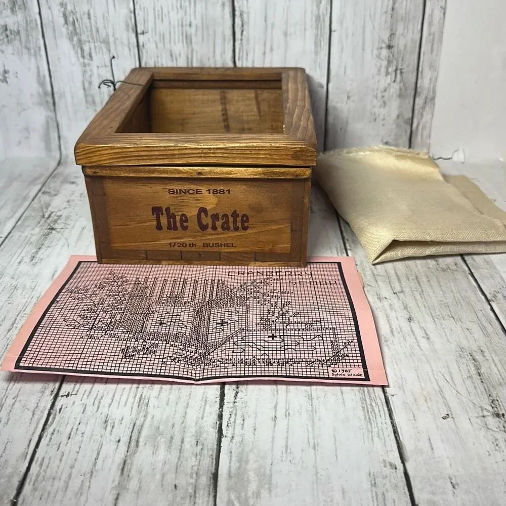 Olde Colonial Designs DIY Cranberry Scoop Needlework The Crate 1/20th Bushel